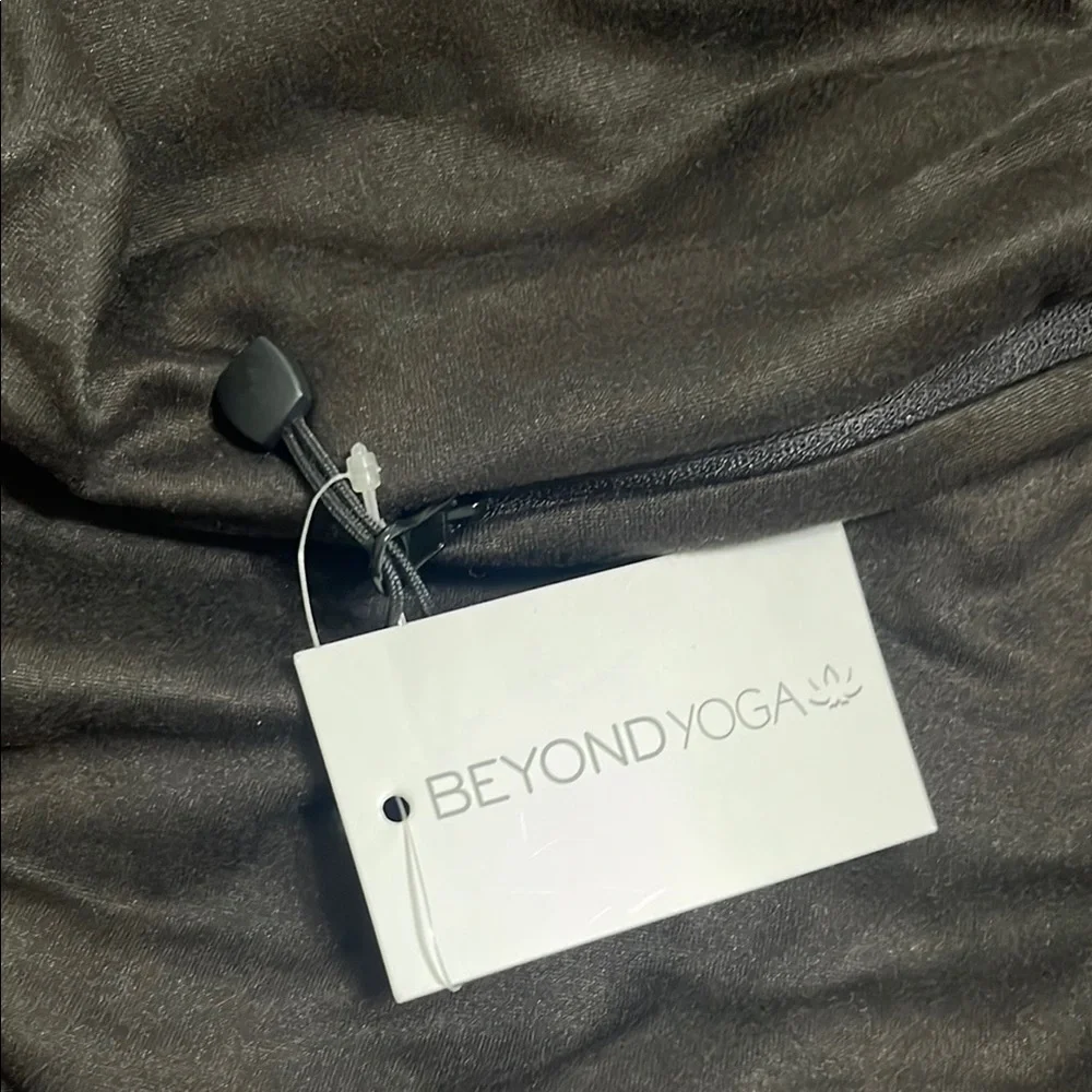Beyond Yoga Black Scarf with Logo